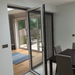 bifold doors indoors - belfry Windows
