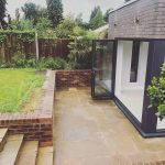 bifold doors open garden view - belfry Windows