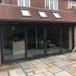 conservatory bifolds installation - belfry Windows