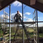 construction of big window - belfry Windows