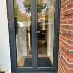 door installtion closed view - belfry Windows