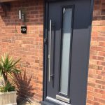 front door installation fitted by belfry Windows