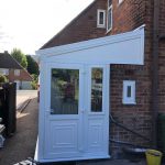 side passage door installation - belfry Windows