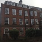 white window installation for tennents - belfry Windows