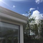 window and guttering finished - belfry Windows